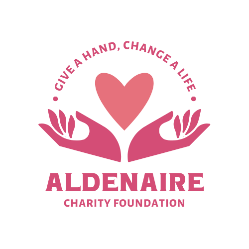 pink and red shapes community & non profit logo