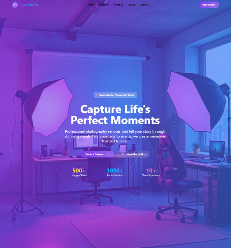 photography website
