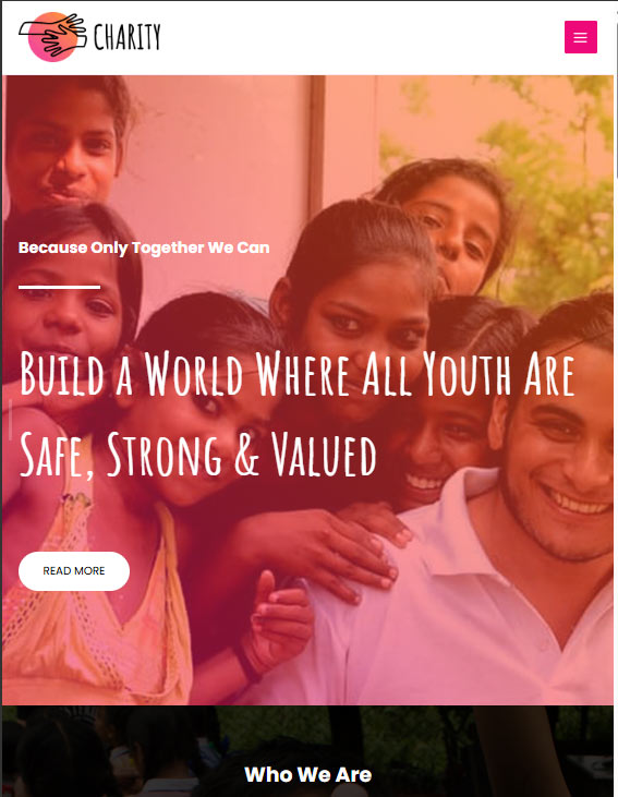 chruch website screenshot